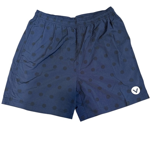 Vast Life Other - VAST Men's Blue Polka Dot Volley Short-Navy